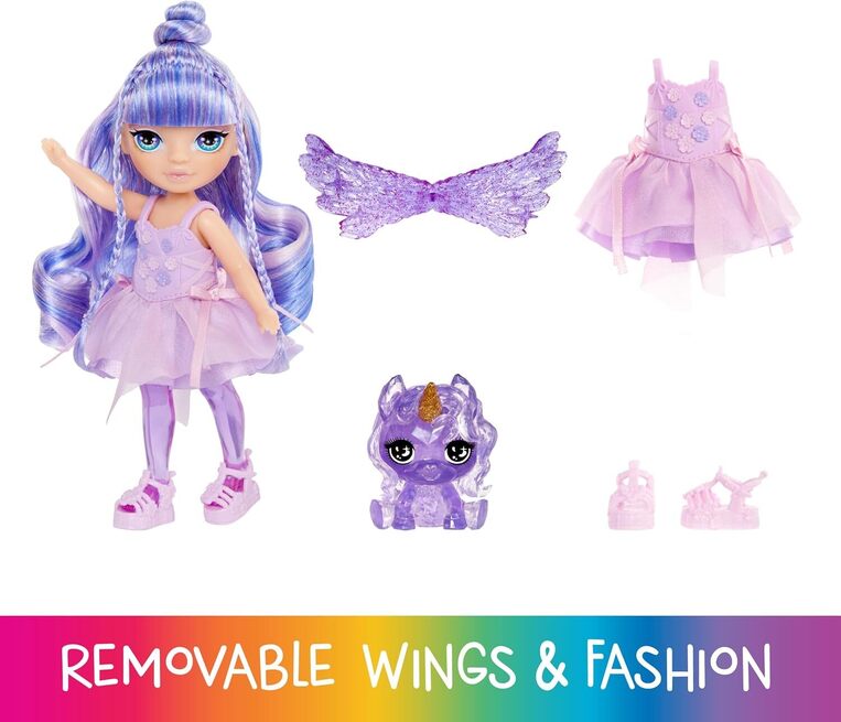 Rainbow High Littles Rainbow Fantasy Fairies - Amethyst Willow Doll - 543435EUC