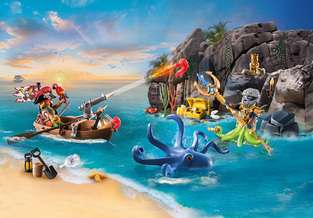 Playmobil Pirates Πειρατές Χριστουγεννιάτικο Ημερολόγιο Ο Θησαυρός Των Πειρατών - 71636