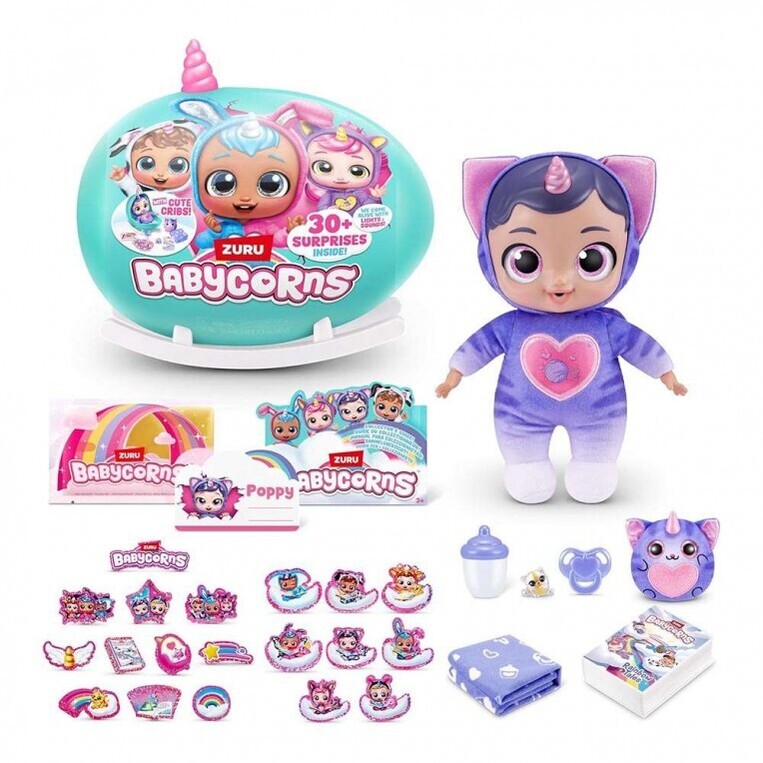 Κούνια Babycorns Κούκλα Με Φως Και Ήχο Large - 1 Τμχ Έκπληξη - 11892108