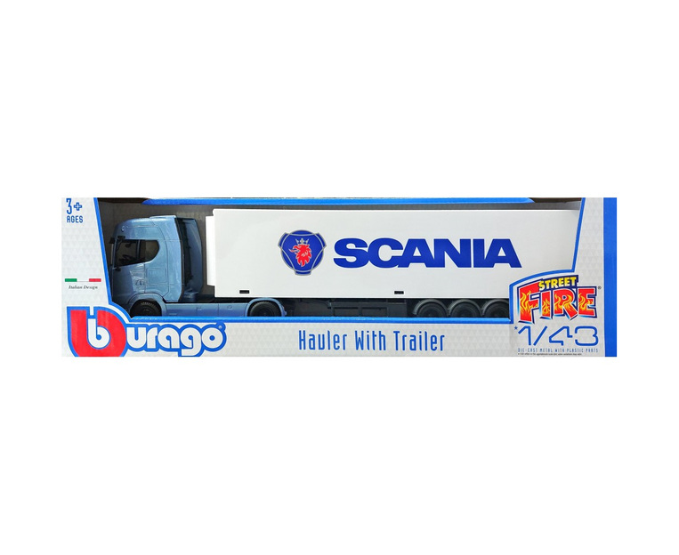 Νταλίκα Bburago Hauler Trailer Scania 1/43 - 18/31468