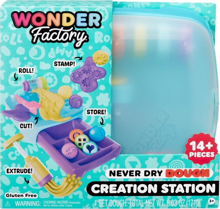 Wonder Factory Πλαστελίνες Never Dry Dough Creation Station Play Set - 595090EUC
