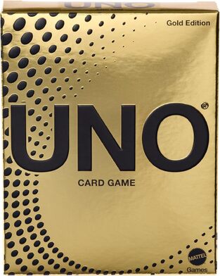 Uno Gold Edition Card Game - JHB35