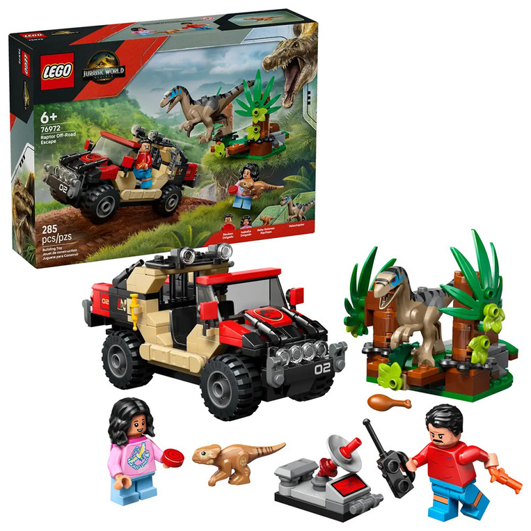 Lego Jurassic World Raptor Off-road Escape 