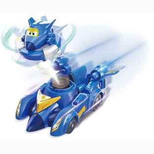 Super Wings Super Pet Free Wheel Vehicle Spinning Jerome And Vehicle - 770330