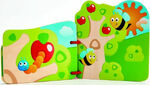 Hape Early Explorer Ξύλινο Baby's Bug Βιβλιαράκι - E0043A