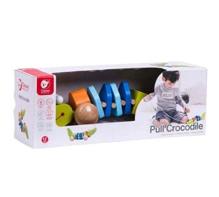 Classic World Ξύλινος Συρόμενος Κροκόδειλος - C3301