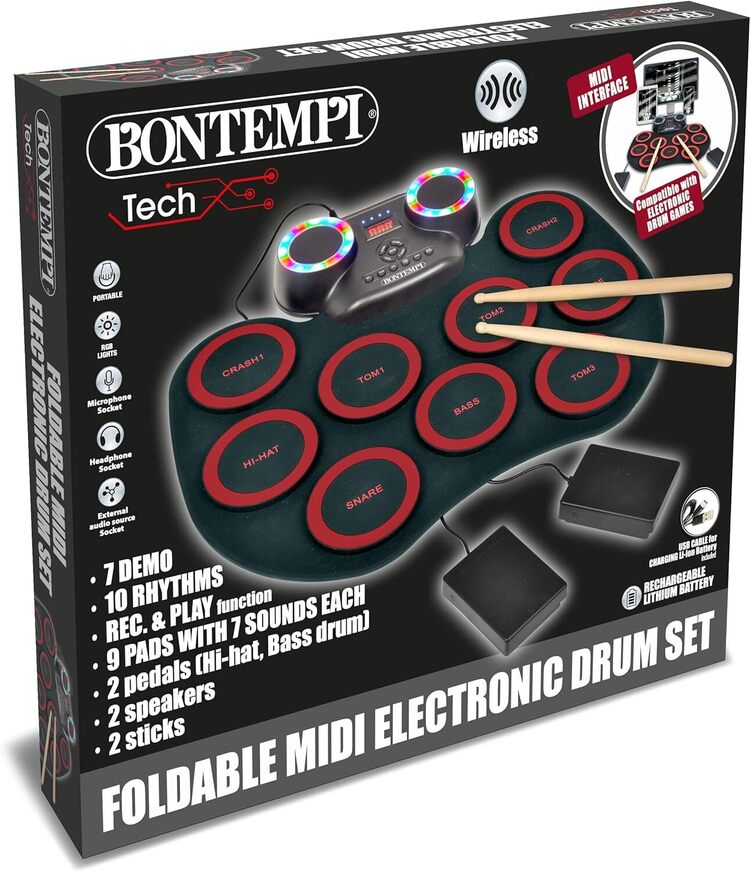 Bontempi Flexible Electronic Drum Set - 182000
