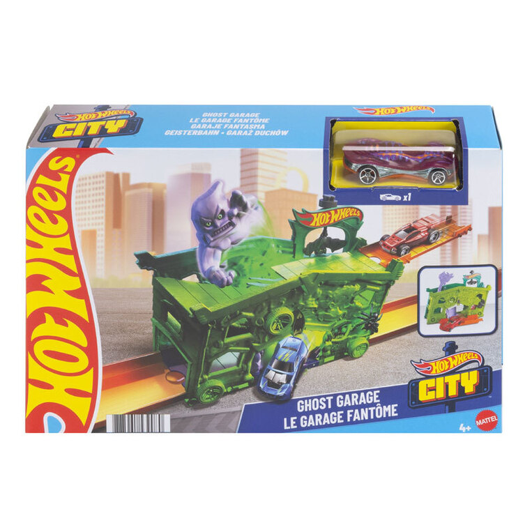 Hot Wheels City Αναδιπλούμενη Πίστα Ghost Garage - FJN38