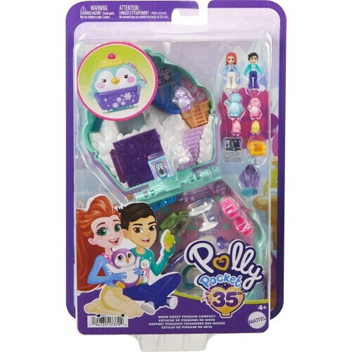 Polly Pocket Snow Sweet Penguin Compact - HRD34