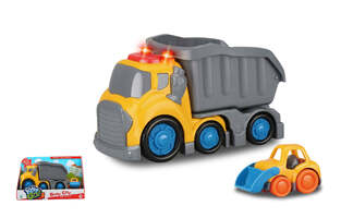 Kidz To GO Busy City Σετ Ανατρεπόμενο Φορτηγό 19,5 cm & Μίνι Φορτωτάκι - FK10340