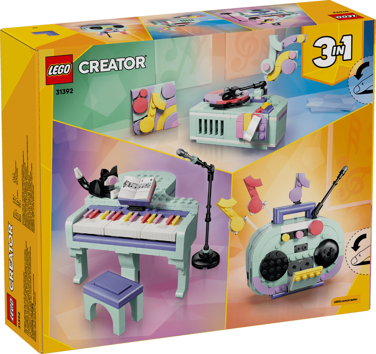 LEGO Creator 3 in 1 Music Decor Piano with Cat - 31392