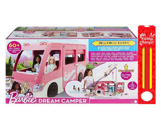 Παιχνιδολαμπάδα Barbie Dreamcamper Νέο Τροχόσπιτο - HCD46L