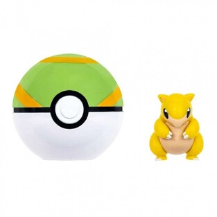 Pokemon Figure Clip 'N' Go Sandshrew with Nest Ball - PKW4161