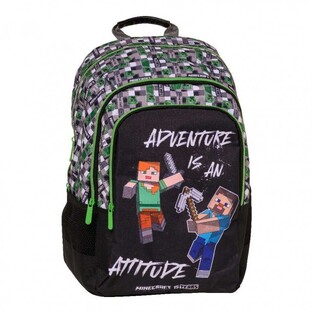 Graffiti Τσάντα Πλάτης Δημοτικού Minecraft Green - 248212