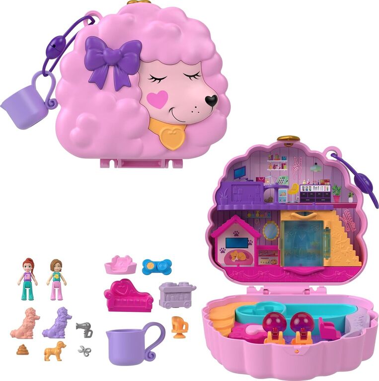 Polly Pocket Groom And Glam Poodle Compact - HKV35