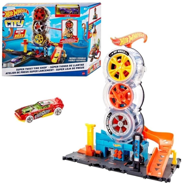 Hot Wheels Πίστα City Με Περιστρεφόμενες Ρόδες - HDP02