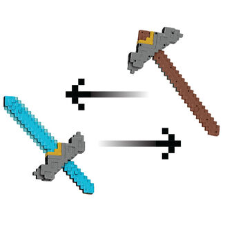 Minecraft The Movie Transformable Sword Pickaxe - JFR72