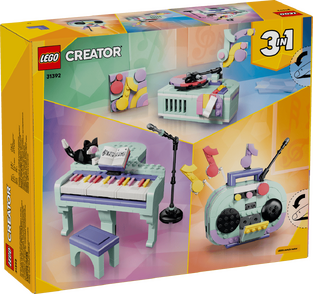 LEGO Creator 3 in 1 Music Decor Piano with Cat - 31392