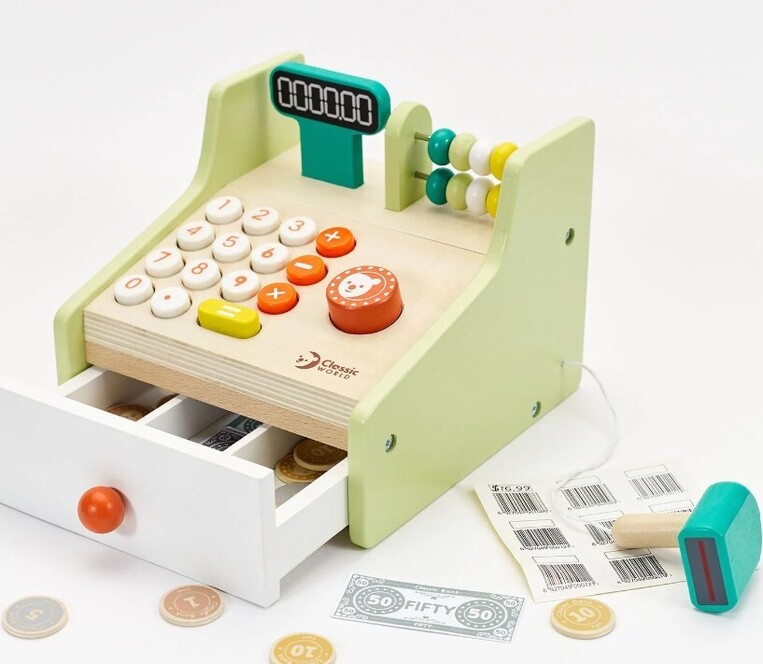 Classic World Ξύλινη Ταμειακή Μηχανή - C54167