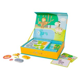 Classic World Ξύλινο Μαγνητικό Κουτί Ζωάκια - C20025