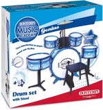 Bontempi Drum Set 6 pcs With Stool And 2 Sticks - 514831
