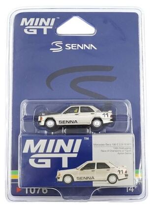 Mini GT Mercedes-Benz 190E 2.3-16 #11 1984 Nurburging Ayrton Senna - MGT01076BL