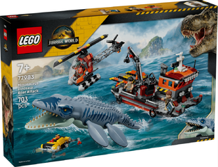 LEGO Jurassic World Mosasaurus Dinosaur Boat Attack - 77983 