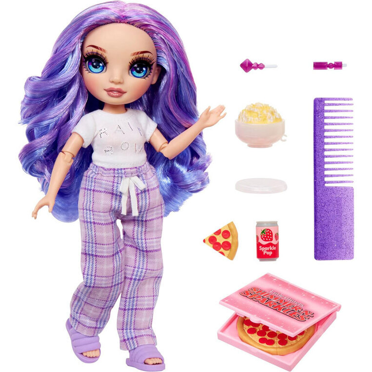 Kούκλα  Rainbow High Junior PJ Party - Violet (Purple) - 503705EUC