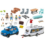 Playmobil Family Fun Οικογενειακές Διακοπές Με Ρυμουλκούμενο Τροχόσπιτο - 71423