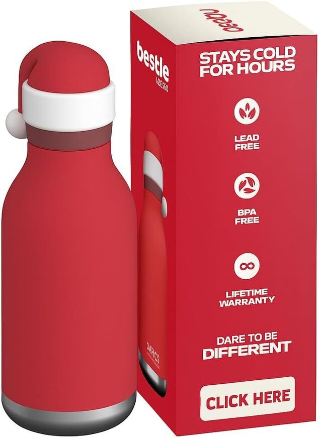 Asobu Bestie Bottle Ανοξείδωτο Μπουκάλι Θερμός 460ml Santa - GRAF05481