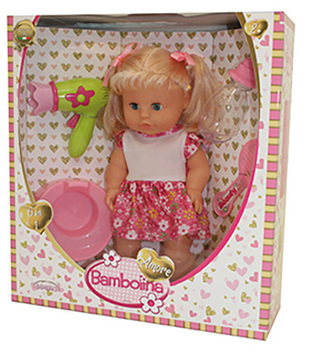 Bambolina Amore Κούκλα  Με Μαλλιά & Αξεσουάρ - BD1825