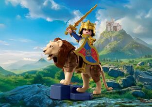 Playmobil Knights Χρυσός Ιππότης Με Λιοντάρι - 72212