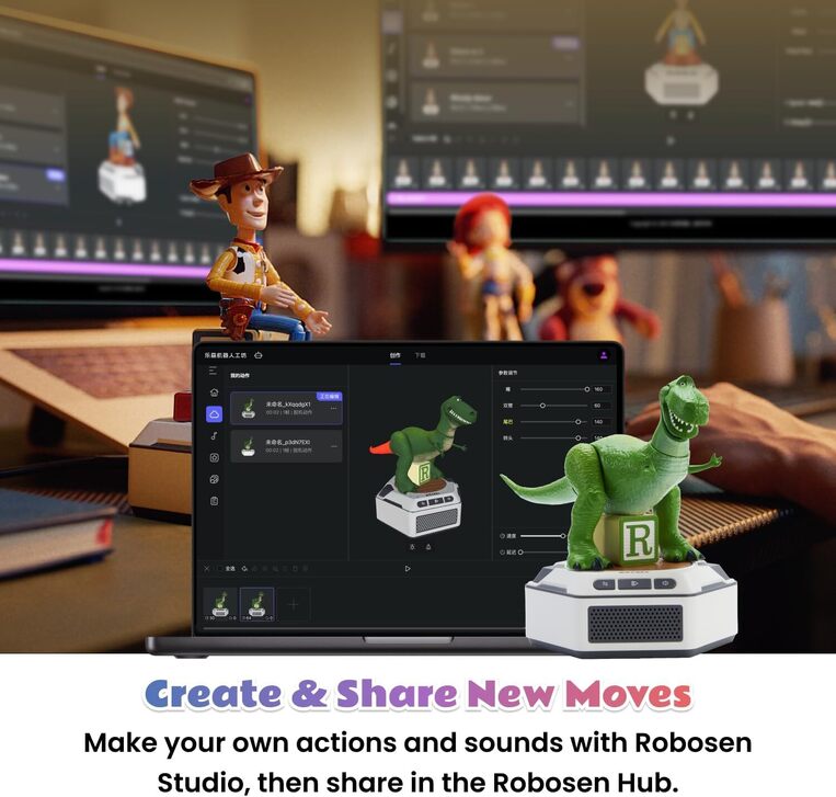 Robosen – Wall-E Mini Robot Collectors Set – Wall-E & Eve - MINI-WAE
