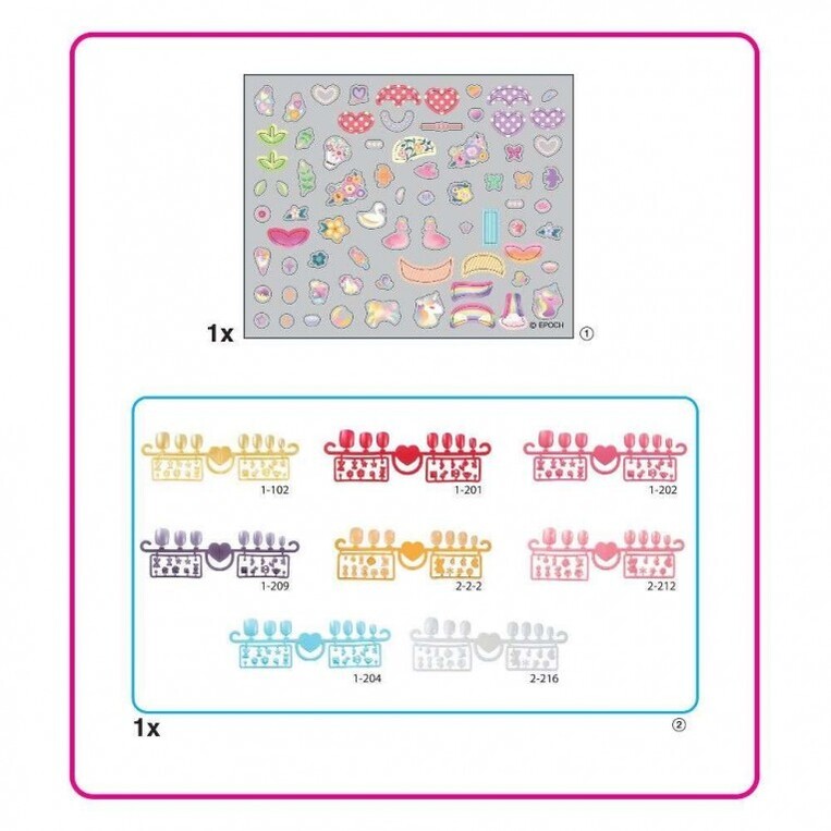 Aquabeads Nail Studio Σετ Αναπλήρωσης Για Νύχια Καρδιές & Κορδέλες - AQB35059