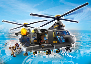 Playmobil City Action Ελικόπτερο Ειδικών Δυνάμεων Με Δύο Έλικες - 71149