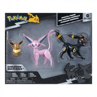 Pokemon Select Evolution Battle Figures Pack Eevee, Umbreon, Espeon - PKW4222