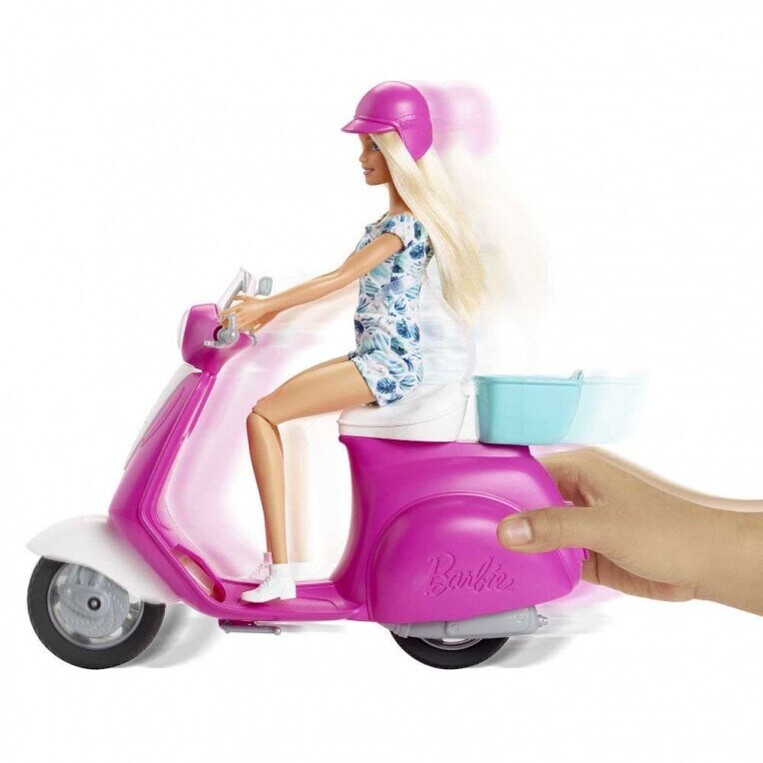 Barbie Κούκλα Kαι Σκούτερ - GBK85