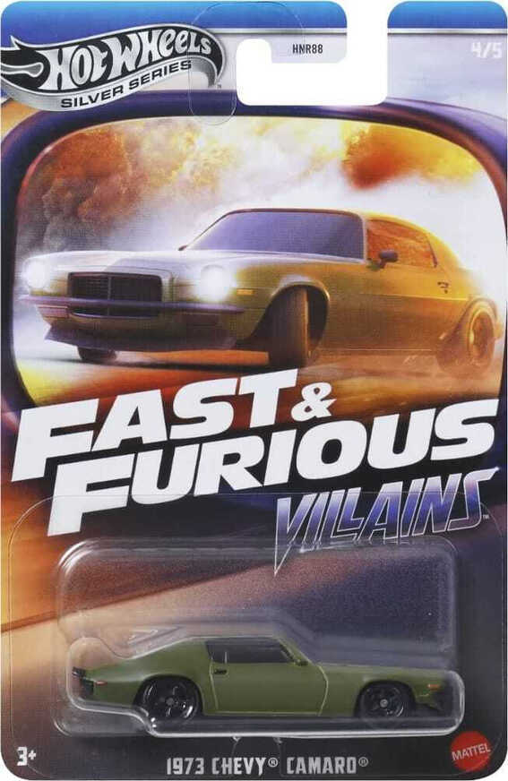 Hot Wheels Silver Series: Fast & Furious Villains - 1973 Chevy Camaro - JBY37