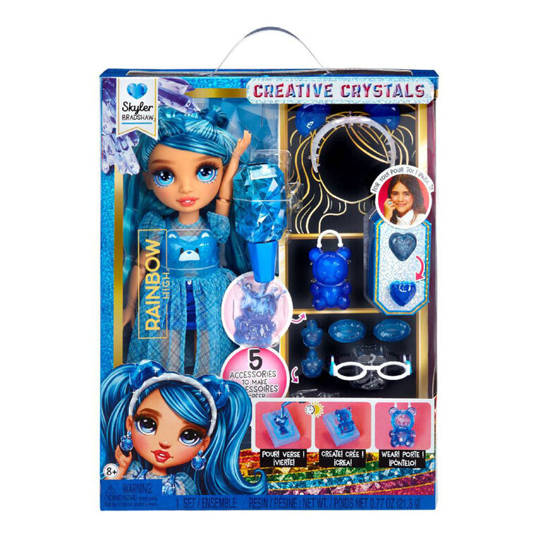 Kούκλα Raibow High Creative Crystals Fashion Doll Skyler 28cm - 121374EUC