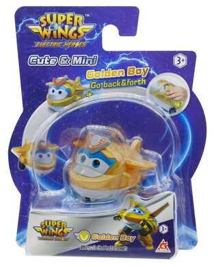 Super Wings Electric Heroes Stunt & Pull Golden Boy - 780130-5