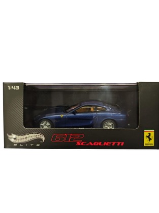Hot Wheels Elite Ferrari Scaglietti 612 Blue 1:43 - V8376