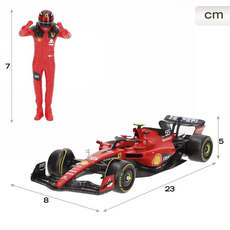 Burago Formula 1 Scuderia Ferrari SF-23 #16 Charles Leclerc 1/24 - 18-26809