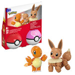 MEGA Construx Τουβλάκια MEGA Pokémon Pokeball Σετ Των 2 Charmander & Eevee - JCR81
