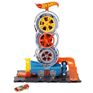 Παιχνιδολαμπάδα Hot Wheels Πίστα City Με Περιστρεφόμενες Ρόδες - HDP02L