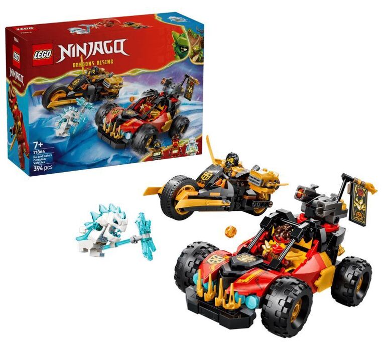 LEGO Ninjago Kai And Cole's Combiner Vehicles - 71864