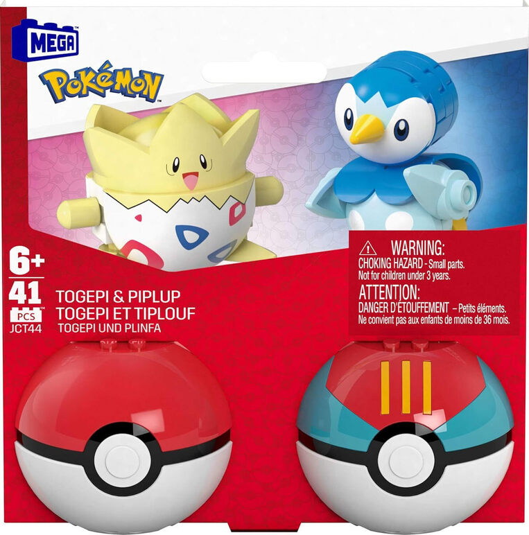 Mega Pokemon - Togepi & Piplup Pokeballs - JCT44