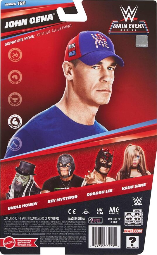 WWE John Cena Action Figure Main Event Series #162 - JHH92