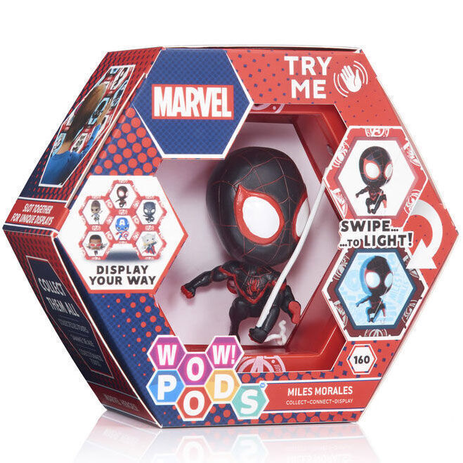 Wow! Pods Miles Morales Light-Up Bobble-Head Figure - MVL-1016-08
