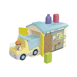 Playmobil Junior Φορτηγό Με Γκαράζ - 71686