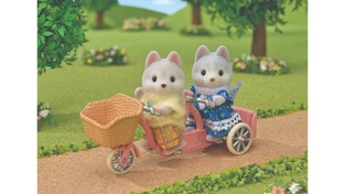 Sylvanian Families Tandem Cycling Set -Husky Sister & Brother - SF5637